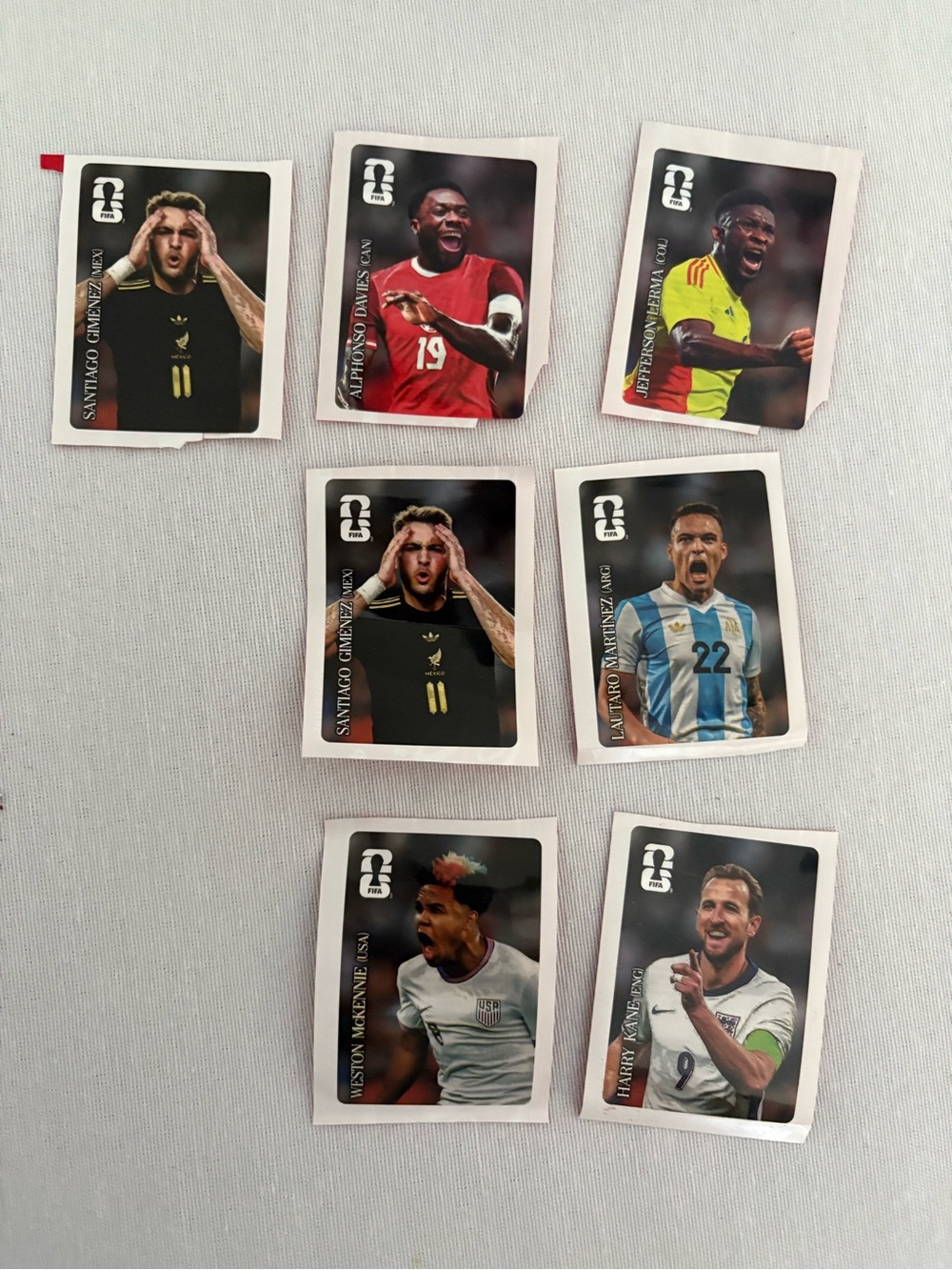 Coca-Cola FIFA World Cup Stickers Set of 7